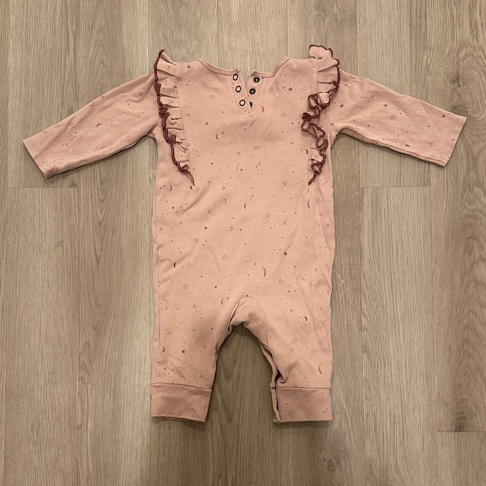 Pink Ruffled Kids Bodysuit - Picture 2 of 2